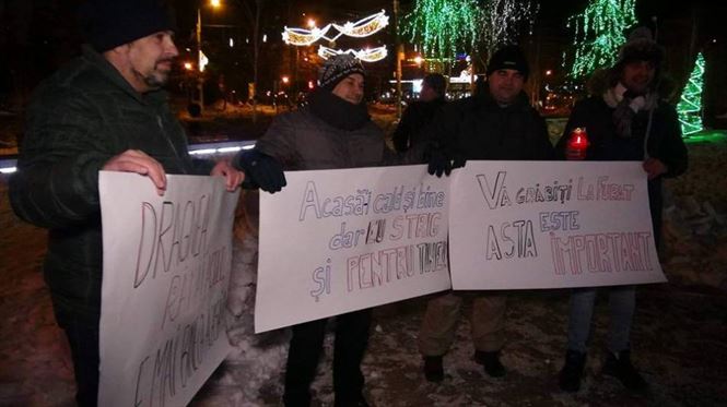 Miting anti-gratiere si anti modificarea Codului Penal si la Braila