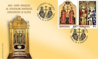 Maine se emit marci postale cu Sfintii Constantin si Elena