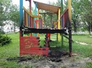 Parculetul de langa jandarmerie devastat