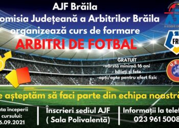 Cursuri de arbitri organizat de AJF Brăila