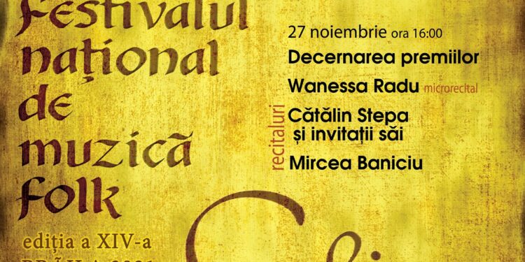 Au fost stabiliți cei 14 concurenți la a XIV-a ediţie a Festivalului naţional de folk Chira Chiralina