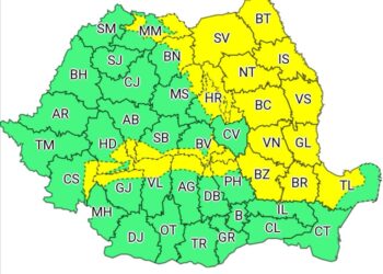 Cod galben de polei până marți dimineață