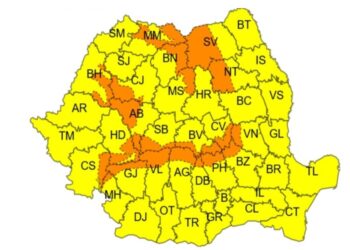 Cod galben în județul Brăila în intervalul 17 ianuarie, ora 16 – 18 ianuarie, ora 20