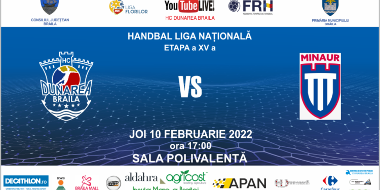 HC Dunărea întâlnește joi, 10 februarie, pe Minaur Baia Mare