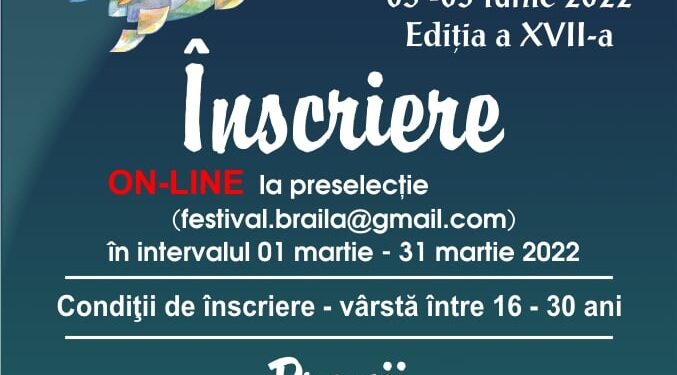 Au început înscrierile la preselecţia Festivalului Internațional de Muzică Ușoară George Grigoriu  