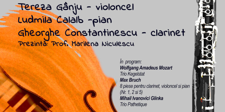 Trio Divertisimo susține un recital cameral la Filarmonica Lyra George -Cavadia