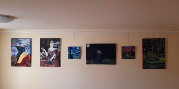 Expoziția personală a elevei Dan Ana Maria în incinta Galeriei Violon d’Ingres
