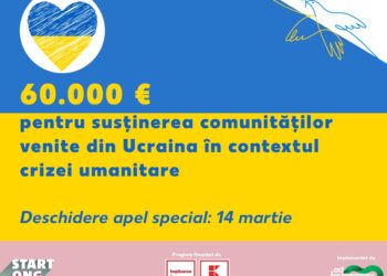 60.000 de euro pentru susținerea comunităților venite din Ucraina în contextul crizei umanitare