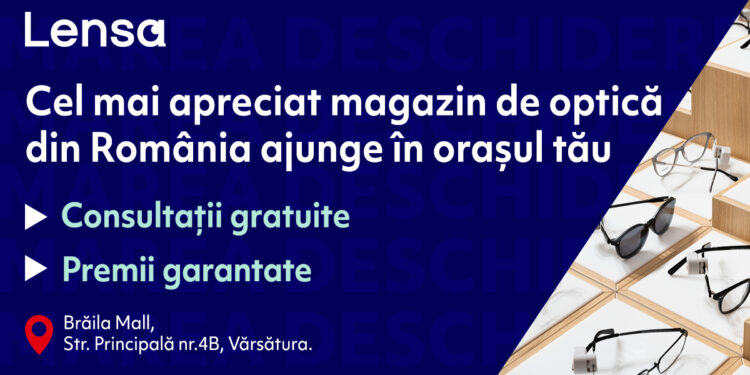 Retailerul de optică deschide primul său magazin dintr-un mall, în Brăila