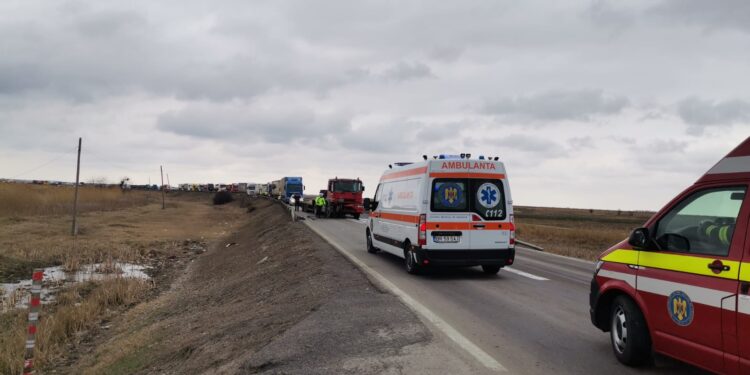 Accident cu o victimă pe DE 87, pe sensul de mers Baldovinești către Șendreni