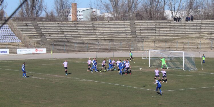 Dacia Unirea Brăila a fost învinsă cu 0-1 de Unirea Dej, în ultima etapă a sezonului regulat din Liga a 2-a