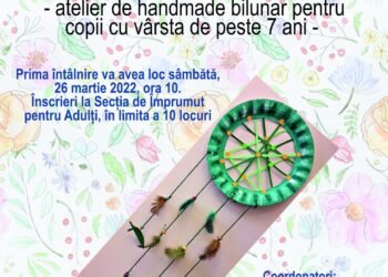 Atelierul de lucru manual „Sunt creativ” va fi deschis și pentru copiii refugiaților din Ucraina