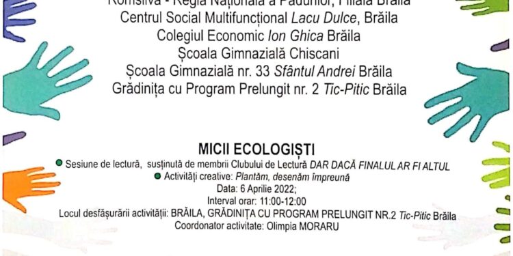 Biblioteca Județeană ”Panait Istrati” Brăila se alătură proiectului 4/4 Pentru Prieteni 2022