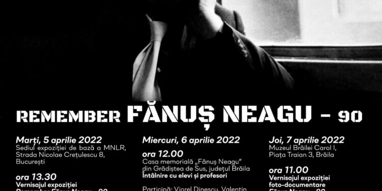 Muzeul Brăilei organizează o serie de evenimente dedicate scriitorului Fănuș Neagu, la 90 de ani de la nașterea acestuia