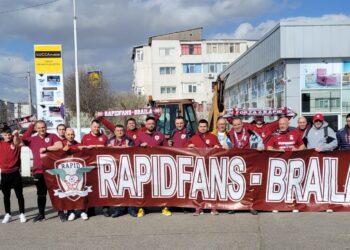 Noul stadion Rapid a atras și fanii din Brăila ai echipei Giuleștene