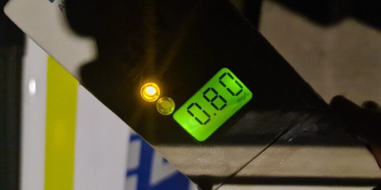 Patru dosare penale pentru alcoolemii între 0.76 și 1.22 mg/l în aerul expirat