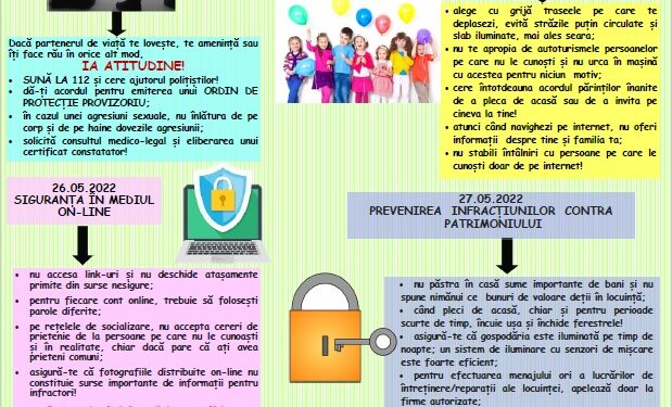 o nouă ediție a evenimentului „Săptămâna Prevenirii Criminalității”.