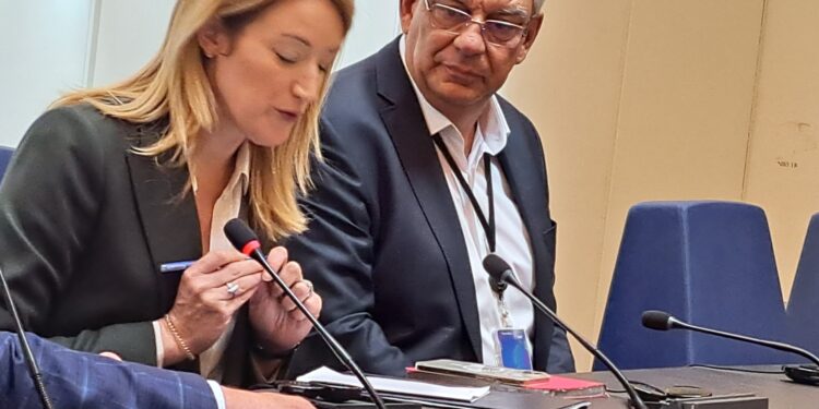 Președinta Parlamentului European, Roberta Metsola, s-a întâlnit cu ziariști din Brăila și Galați, la invitația europarlamentarului Mihai Tudose