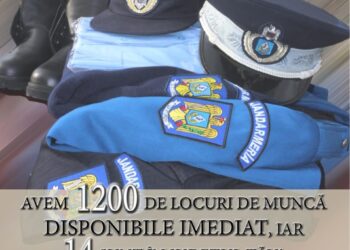 Recrutări din sursă externă pentru 14 posturi la Jandarmeria Brăila