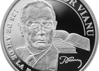 Monede din argint cu tema 125 de ani de la nașterea lui Tudor Vianu lansate în circuitul numismatic