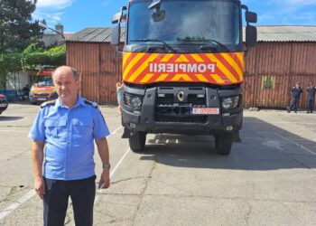 Autospecială de stingere cu capacitate de 10.000 de litri apă intrată în dotarea ISU Brăila