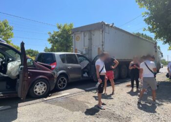 Tamponare în lanț la ieșirea din Viziru spre Însurăței
