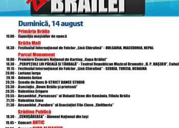 Penultima zi a manifestărilor dedicate Zilelor Brăilei