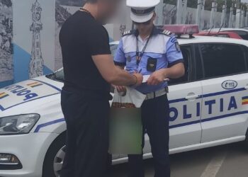 Acțiuni ale polițiștilor rutieri în zonele în care se produc accidente rutiere
