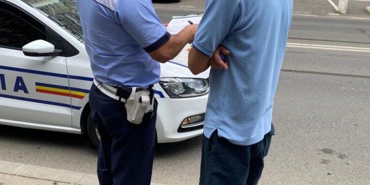 Acțiuni ale polițiștilor rutieri în zonele în care se produc accidente rutiere