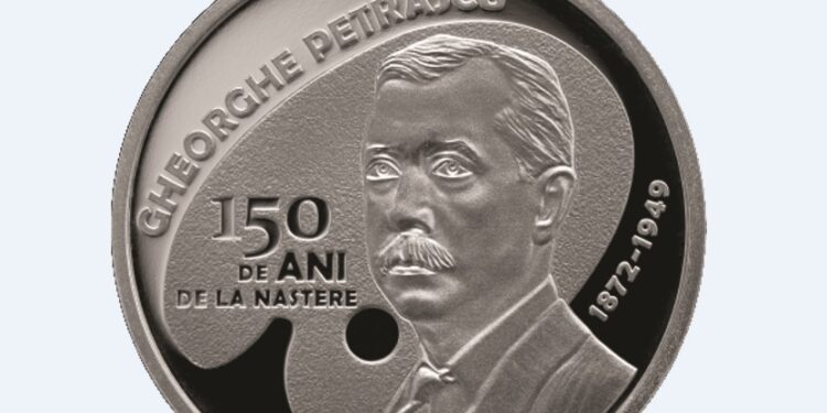 BNR lansează o monedă din argint cu tema 150 de ani de la nașterea lui Gheorghe Petrașcu