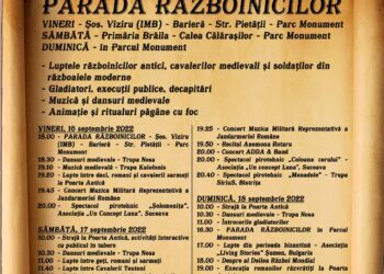 În perioada 16-18 septembrie, în Parcul Monument, se va desfășura Festivalul Istoric „Vladislav I”