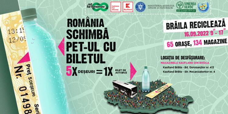 Schimbă PET-ul cu biletul! Călătorii cu autobuzul în schimbul reciclabilelor