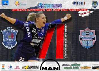 HC Dunărea Brăila joacă duminică, 9 octombrie, în Polivalenta brăileană, cu CSM Galați