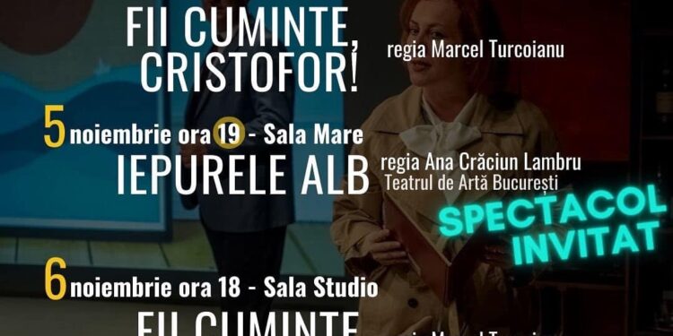 Trei spectacole la acest sfârșit de săptămână la Teatrul ”Maria Filotti”