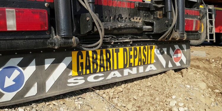 Un transport agabaritic pleacă în această noapte din Brăila