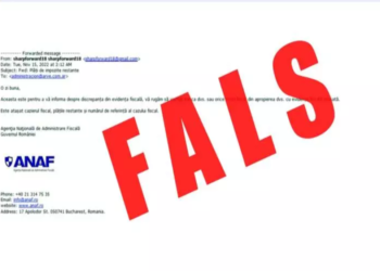 Mesaje false trimise pe e-mail în numele ANAF