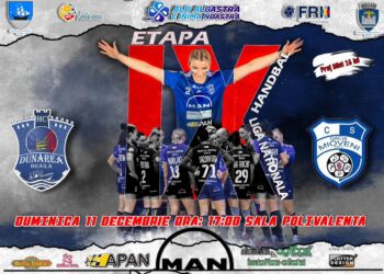 HC Dunărea Brăila joacă duminică, 11 decembrie, acasă, cu Dacia Mioveni