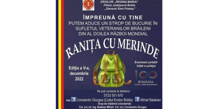 A 5-a ediție a Campaniei caritabile ”Ranița cu merinde”