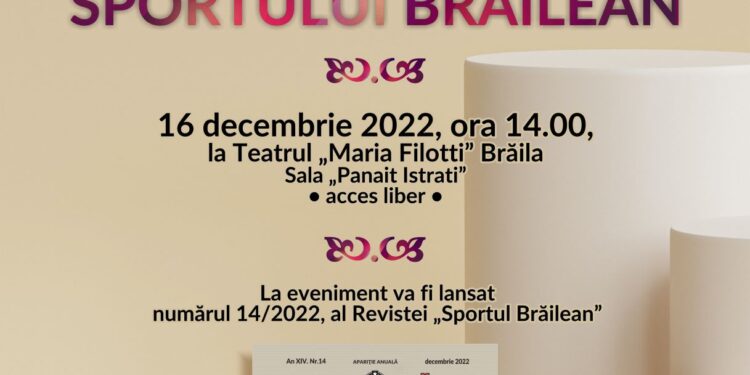 DSJ Brăila va premia cei mai buni 10 sportivi brăileni la disciplinele olimpice
