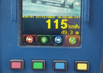 Polițiștii brăileni au folosit aparatele radar în sistem ”cascadă”. Așa au depistat un cetățean moldovean rulând cu 115 km/h în localitatea Lanurile