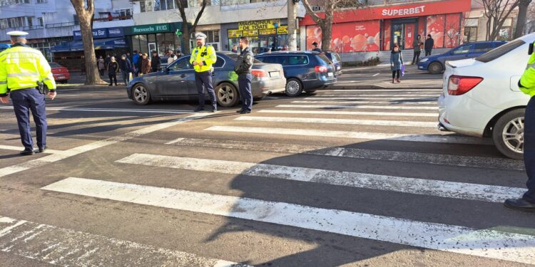 Foto+video: Accident pe Calea Călărașilor pe fondul neacordării de prioritate