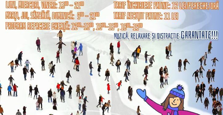 Sâmbătă, 17 decembrie, se deschide Patinoarul Brăila