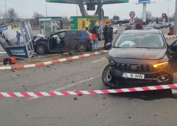 Video: Accident în parcarea Braila Mall