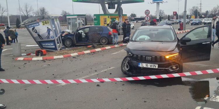 Video: Accident în parcarea Braila Mall