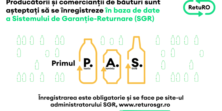 Producătorii și comercianții de băuturi sunt așteptați să se înregistreze în baza de date a Sistemului de Garanție-Returnare