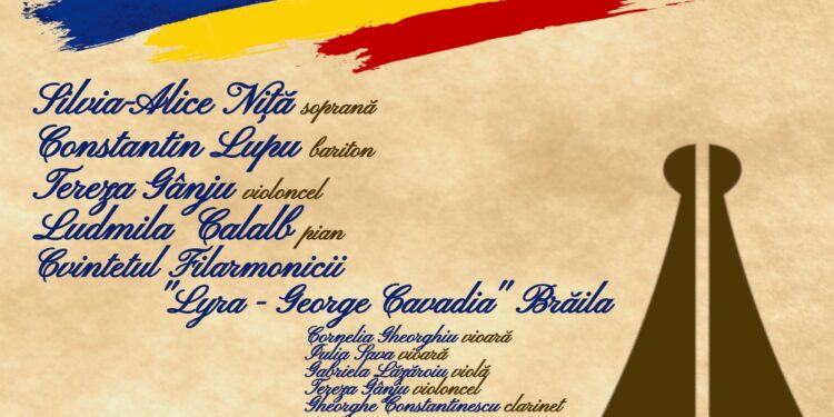 Filarmonica “Lyra – George Cavadia” Brăila organizează un Concert Cameral cu ocazie Zilei Culturii Naționale