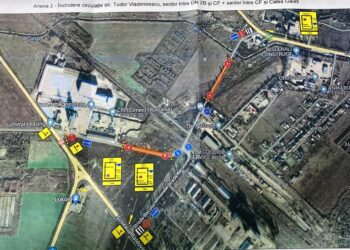 Restricții de circulație în zona construcției Podului peste Dunăre