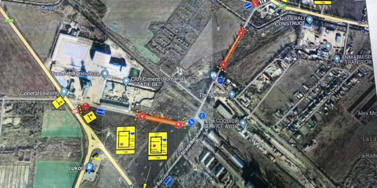 Restricții de circulație în zona construcției Podului peste Dunăre