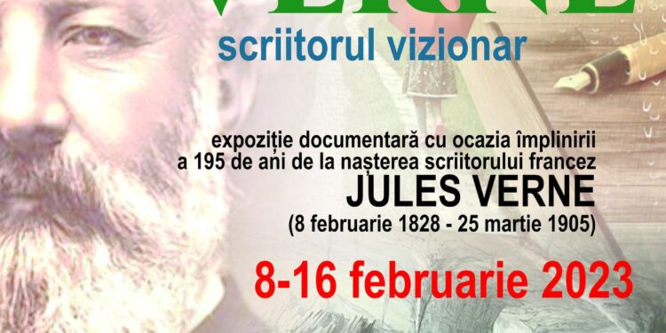 Jules Verne – scriitorul vizionar, expozitie documentara