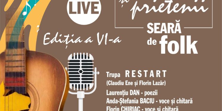 Cu prilejul sărbătorii Dragobetului, Şcoala Populară de Arte „Vespasian Lungu” Brăila vă invită la cea de-a VI-a ediţie a Serii de folk „Florin şi prietenii”